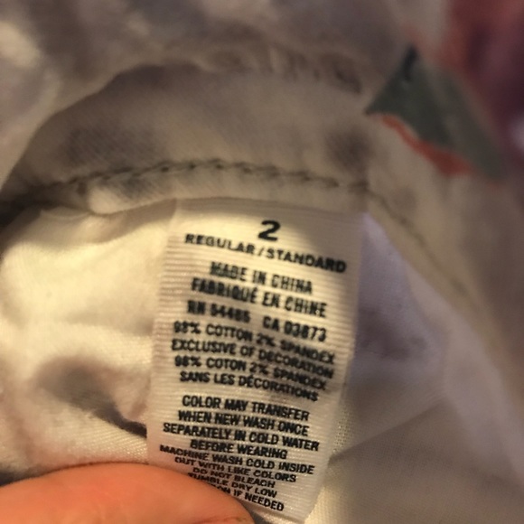 American Eagle Size 2 Skinny Stretch Floral Jeans - Picture 4 of 4